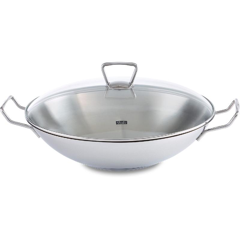 Fissler - Kunming - Wok avec couvercle en verre 35 cm - acier 4009209286181_0