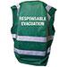 GILET DE SÉCURITÉ AVEC MARQUAGE RESPONSABLE EVACUATION