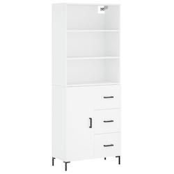 Helloshop26 - Buffet bahut commode armoire meuble de rangement organisateur cuisine salle de séjour salon haut 69,5 x 34 x 180 cm 02_0032548 - 300021_0