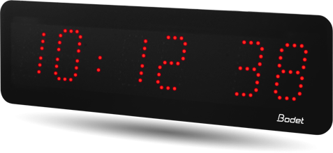 Horloge led style ii 5s, alimentation 230v, impulsion, led rouge - bodet_0