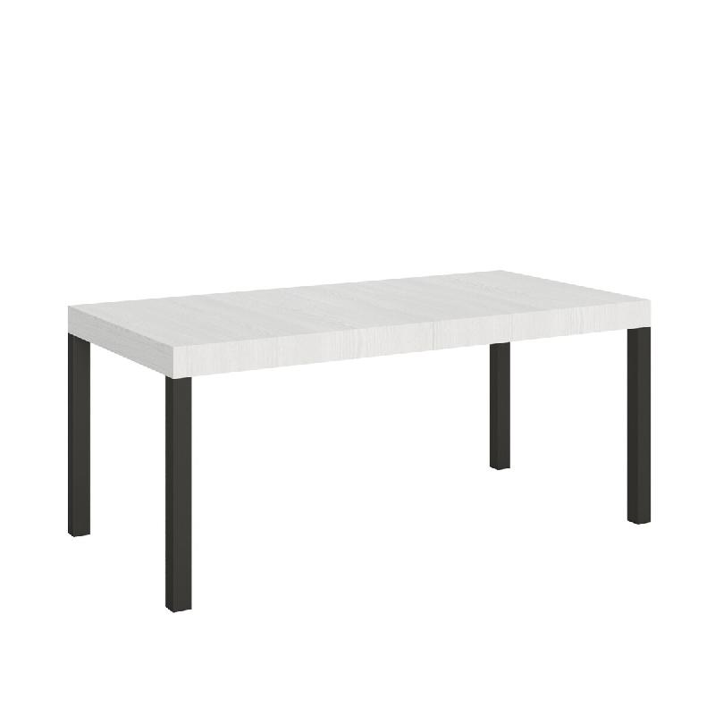 Itamoby Table Extensible 90X180/284 Cm Everyday Frêne Blanc Structure Anthracite - blanc VE180TAEVEALL-BF-AN_0