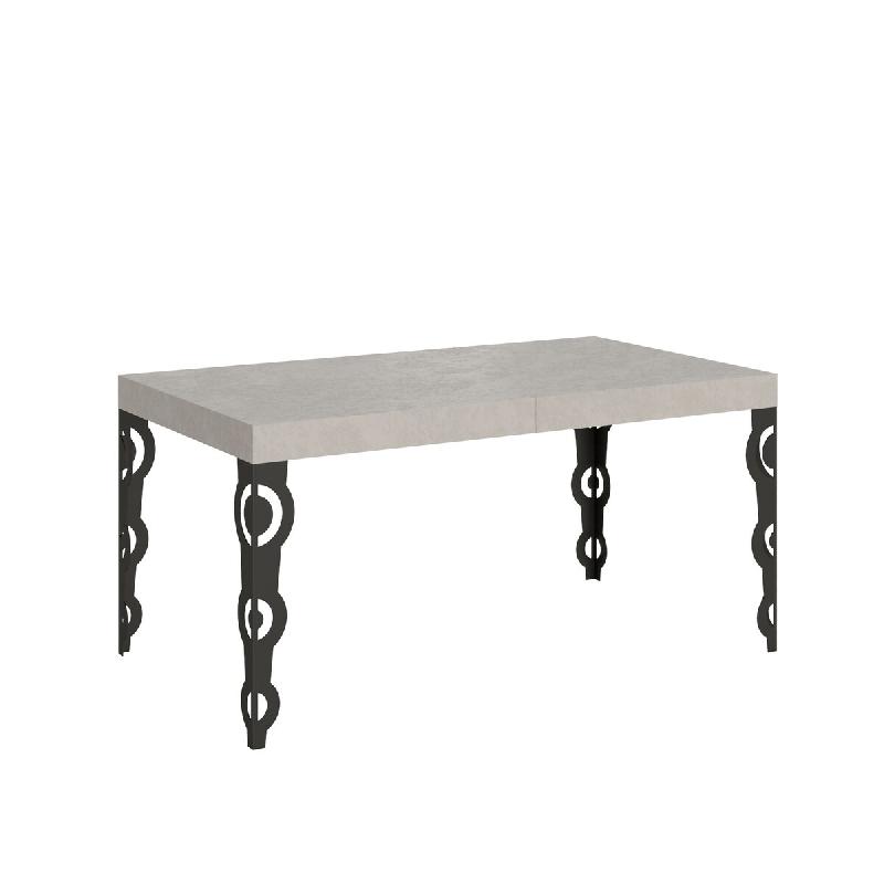 Itamoby Table Extensible Karamay Premium Cashmere 160/420X90 Cm Avec Pieds Anthracite - gris multi-matériau VE160PRKRY420-CH-AN_0