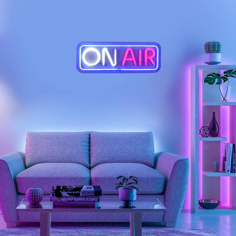 JUST LIGHT. APPLIQUE MURALE LED NEON ON AIR, USB