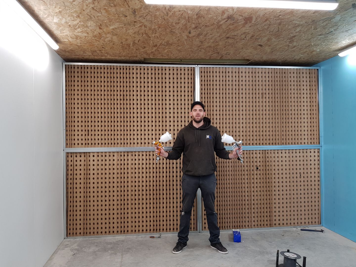 Kit pour montage d'une cabine de peinture / mur aspirant_0