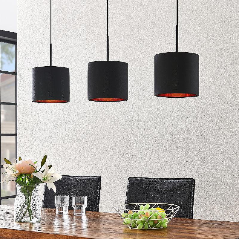 LINDBY TRINIKA SUSPENSION EN TISSU NOIR