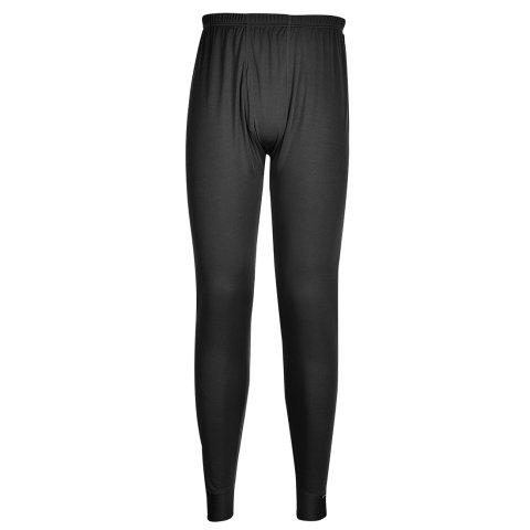 LOT DE 2 - PORTWEST B131 PANTALON THERMIQUE BASELAYER NOIR - TAILLE M