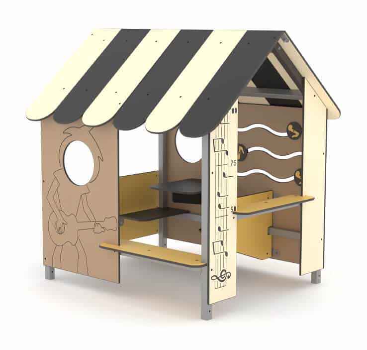 Cabane de jeu - Maisonnette Rock LD1OC0010 - Pour enfants dès 1 an - Capacité 12 personnes_0