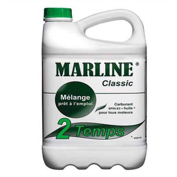 MARLINE Classic 2 TEMPS - Bidon 5L - Mélange spécial SP95-E5 pour moteur 2 temps_0