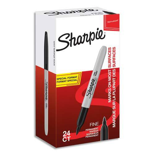 MARQUEURS SHARPIE FINE - PACK DE 22 + 2