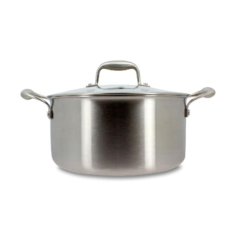 Menastyl - Faitout trinox revêtu 20cm acier inoxydable - 3256391046265_0