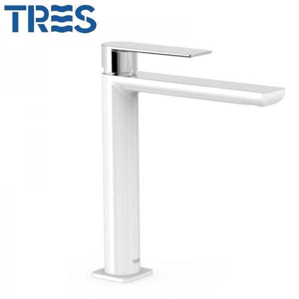 MITIGEUR LAVABO BLANC CHROME - TRES 20020303BL