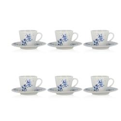 Novastyl - Lot 6 Paire-tasses Centauree 22cl En Porcelaine - 3256391039724_0