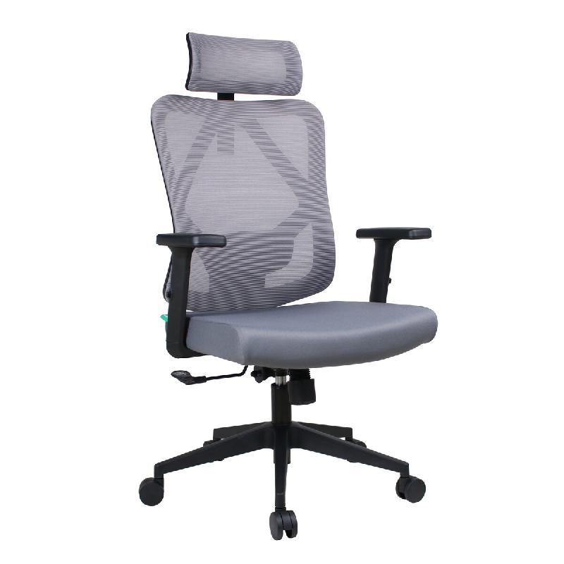 OfficeSense OS40 Chaise de Bureau Ergonomique – Inclinable dans toutes les positions – Gris - gris plastique 8721042800572_0