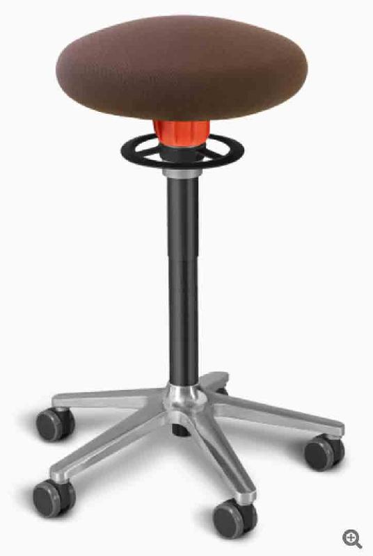 ONGO ROLL TALL / TABOURET ERGONOMIQUE H59-77 CM SUR ROULETTES MARRON_0