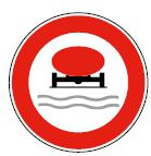 Panneau d'interdiction - véhicules transportant des marchandises polluantes - B18b_0
