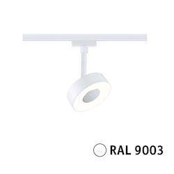 Paulmann URail Spot sur rail LED 3-Step-Dim Circle Spot individuel  210lm 5W 3000K gradable 230V Blanc signal 95703 - blanc métal 95703_0