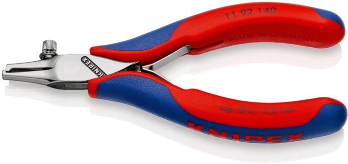 Pince à dénuder pour l'électronique - longueur 140 mm - zone de travail 0,1-0,8 mm - KNIPEX_0