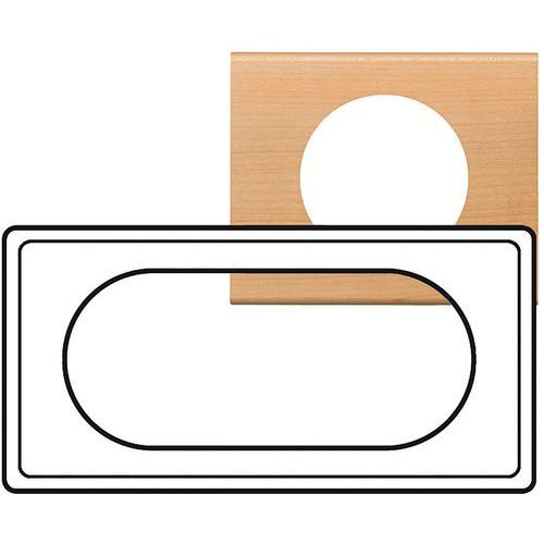 PLAQUE CÉLIANE MATIÈRES 4 À 5 MODULES - FINITION ERABLE - LEGRAND