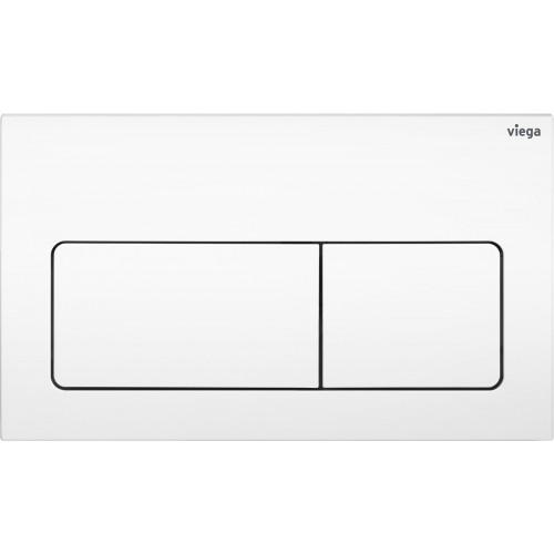 PLAQUE DE COMMANDE WC PLASTIQUE DOUBLE TOUCHE VISIGN FOR STYLE 5 POUR RÉSERVOIR PREVISTA 8601.1 - BLANC ALPIN VIEGA
