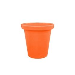 PLAST'UP ROTOMOULAGE Pot de fleurs rond xxl delight 420l - ORANGE - orange 0669014882141_0