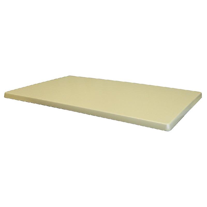 Plateau rectangulaire de table extérieur Classic Line 110x70cm décor beige_0