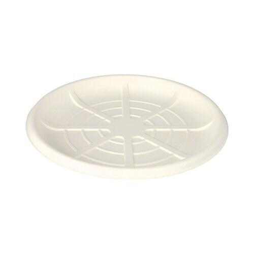 Plateaux de service canne à sucre rond Ø 35 cm blanc pour fruits de mer (60 unités) PAPSTAR - blanc Bagasse 37297_0