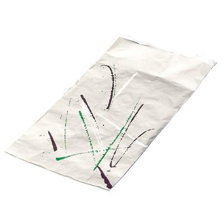 POCHETTE D'ALUMINIUM + PAPIER POUR SANDWICHE NORMAL 52 G/M² 9+4X22 CM ARGENTÉ (VENDU PAR 500)