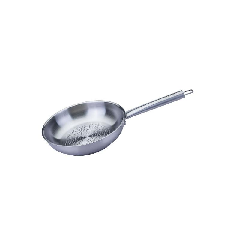 Poêle 20 cm en inox 18/8 Fackelmann Ovalgriff - Acier inoxydable 18/10 4008033661607_0