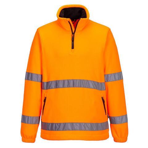 PORTWEST F302 POLAIRE 1/2 ZIP HV ORANGE - TAILLE S
