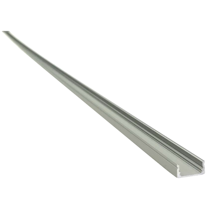 Profilé en aluminium anodisé haute performance - Compatible rubans LED - Hauteur 8 mm - Longueur 2 m_0