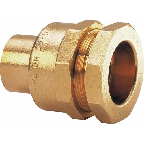 RACCORD CIRCUIT GAZ - TUYAU PE 40 MM - À BRASER SUR TUYAU CUIVRE 20/22 GURTNER