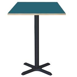 Restootab - Mange-debout 60x60cm - modèle Dina bleu chants bois - bleu TB-DINFF-6060S-BL.PR-BOI_0