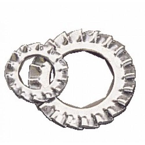 RONDELLES FREIN ÉVENTAIL - ACIER ZINGUÉ - DIAMÈTRE 6 MM - 1000 PIÈCES BRICOZOR