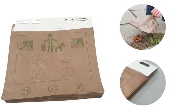 Sachet 100% biodégradable et compostable - pictogrammes imprimés à l'encre à l'eau - label OK COMPOST HOME (EN 13432) - résistant à l'eau_0