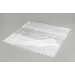SACHET PLASTIQUE À SOUFFLETS TRANSPARENT 12 MICRONS 40X90X30 CM