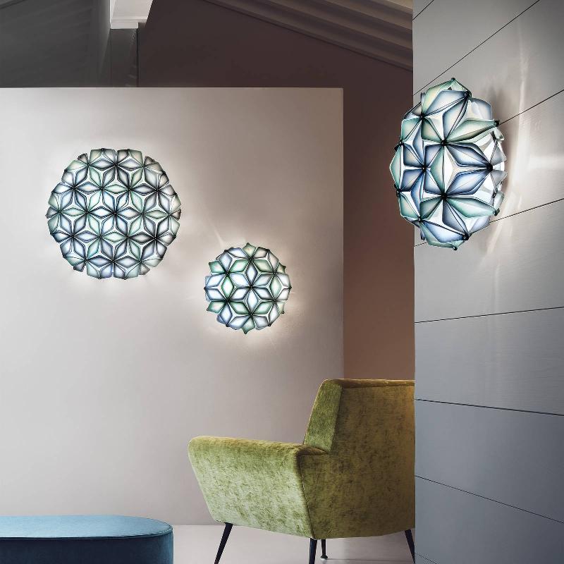 SLAMP LA VIE MINI PLAFONNIER, LARGEUR 34CM, BLEU