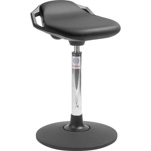 ASSIS DEBOUT SWAY SPACE - IMITATION CUIR - HAUT - NOIR - GLOBAL PROFESSIONAL SEATING