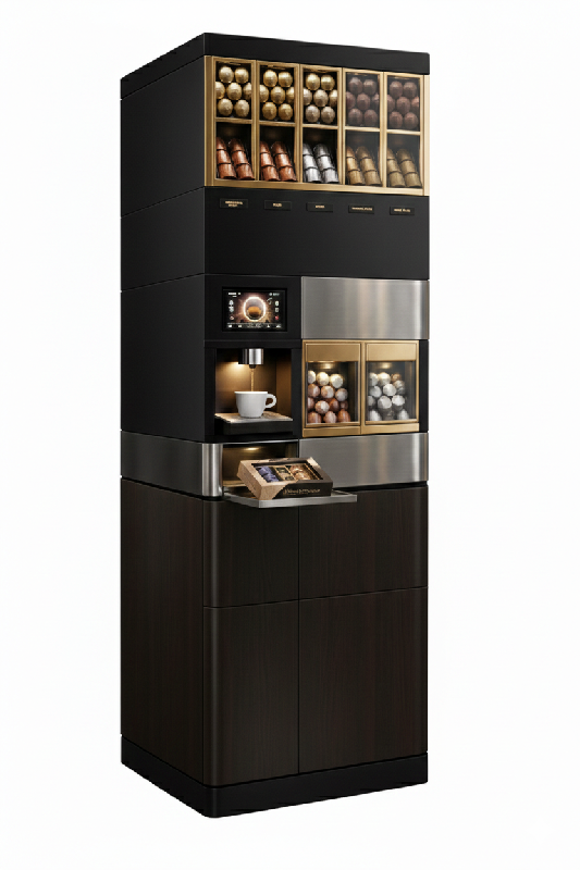Système de distribution automatique de capsules de café intelligentes - Distributeurs automatiques en libre-service pour résidents_0
