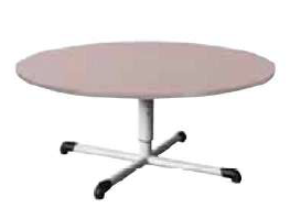 Table Bandana réglable Ø 120 - Gamme Carélie - Démontable et mobile - Conforme NF EN 1729_0