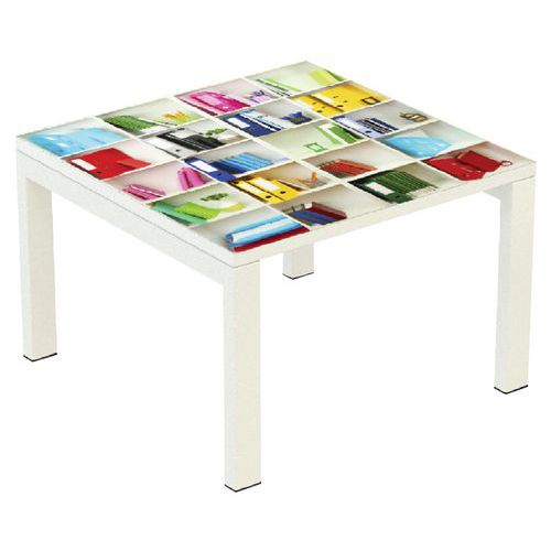 TABLE BASSE EASY OFFICE 60X60 CM - BUREAU MANUTAN EXPERT