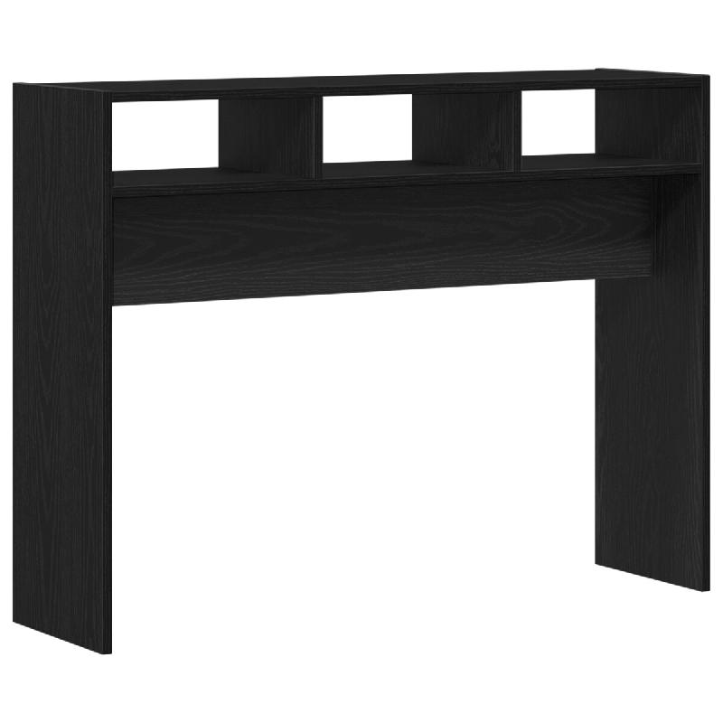 Table console Chêne noir 105 x 30 x 80 cm Bois d'ingénierie Modèle Aero Plus - 862660_0
