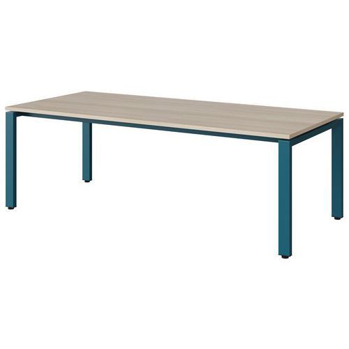 TABLE MALIBU 180X80 T3 SOUDÉ STRA ABS ACACIA/BLEU 5025