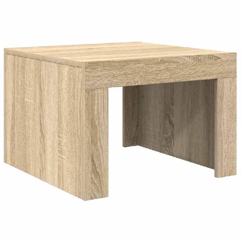 VidaXL Table basse Chêne sonoma 50x50x35 cm Bois d'ingénierie Modèle Apex Élégance Élite - 808552_0