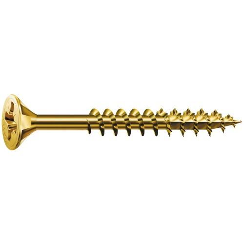 VIS UNIVERSELLE - TÊTE FRAISÉE - POZIDRIV - FILETAGE PARTIEL - 4,5 X 40 MM - PAR 500 SPAX