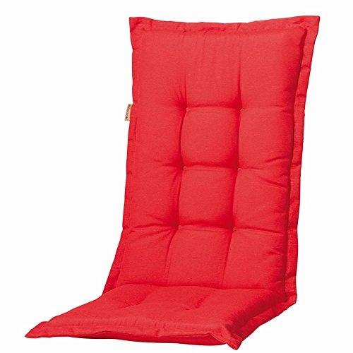 MADISON 7MONLB220 - Coussin Panama pour fauteuil - 75% coton, 25% polyester - Rouge 100 x 50 x 8 cm_0