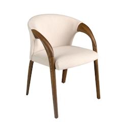 AC ANGEL CERDA Angel Cerdá Chaise en velours crème 5151C 62 x 61 x 78 - beige textile 8435631034223_0