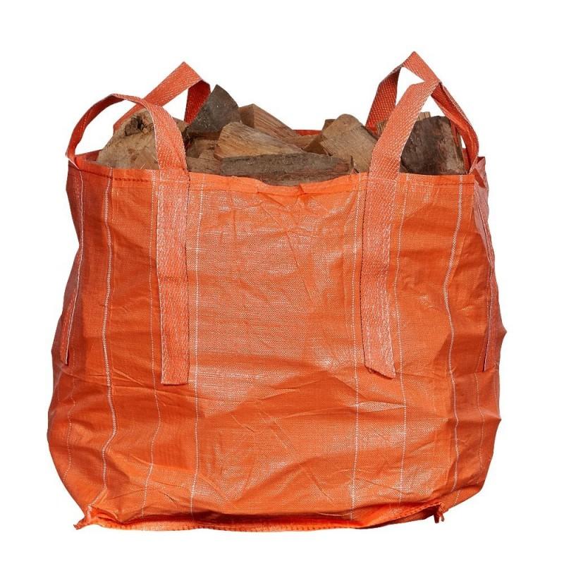 Big bag orange 0.5m³ - 80x80x80cm - Résistance 1500kg - Sangles croisées_0