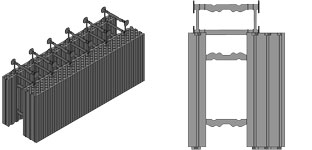 Bloc coffrant isolant BCI 70-150 R=7,38 m².K/W - en polystyrène graphité NEOPOR - dimensions 1200x450 mm_0