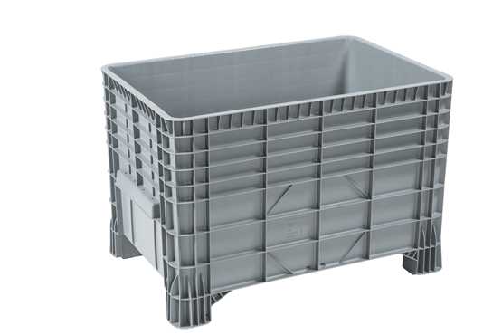 Caisse palette-plastique qualité alimentaire à 4 pieds - 800x1200 mm - Charge max. 300kg - CPP812/550/4P_0