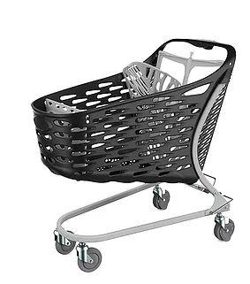 Chariot hybride 130L - plastique polypropylène et châssis acier - avec siège bébé et options disponibles_0